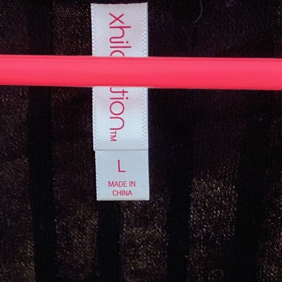 Black Target Xhilaration lace cardigan/ topper like new SZ L - Picture 2 of 6